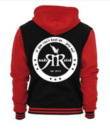 2 Tone Zip Hoody BLK_RED