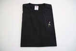 T-Shirt Damen Langarm schwarz goldene Stickerei: Sylt