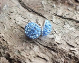 Shamballa Beads Ohrringe 8mm flach