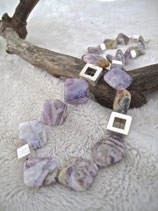 Lavendel Jaspis Kette