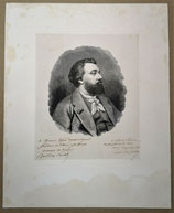 Portrait de Léon Gambetta, signé