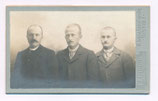 3 portraits d'homme au format carte de visite