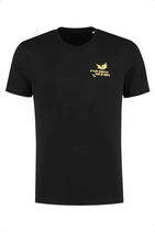 T-Shirt für Herren mit goldenem Paradise Seeds-Logo in schwarz