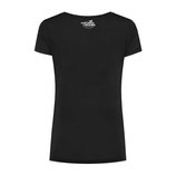 T-Shirt für Damen mit goldenem Paradise Seeds-Logo in schwarz