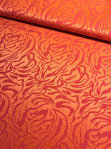 Jacquard grafisch, pink orange OekoTex
