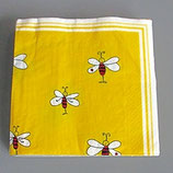 Servietten mit Bienenmotiv