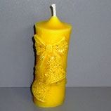 Glockenkerze mit Glitter