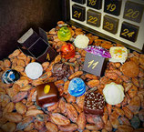 Adventskalender mit 24 Pralinen