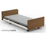 パラマウントベッド 電動リクライニングベッド セミシングル 91幅 INTIME1000 2モーター ヨーロピアンホワイトスパークル キューブ 木目柄ミディアムウォールナット RQ-1234MB