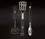 3-Teiliges Grillbesteck-Set aus Edelstahl für TravelQ