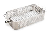 Edelstahl-Grillkorb für Drehspieß, verstellbar