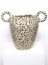 Vase 2 mit Pünktchen und runden Henkeln