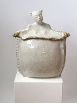 Gefäß/Vase Mädchenskulptur 6