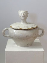 Gefäß/Vase Mädchenskulptur 2