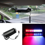 8 LED rot - blaues Polizei Licht