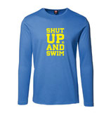 Herren Langarm Shirt SHUT UP AND SWIM