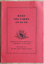 Bern 600 Jahre im Bund
