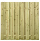 Sichtschutzzaun Juist gerade Ausführung 180x180 cm KDI