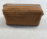 Federmäppchen Waffelpique in 4 Farben Zimt, Pastellrosa, Beige, Salbeigrün