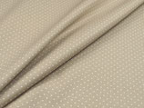 Baumwolle "beige Punkte"