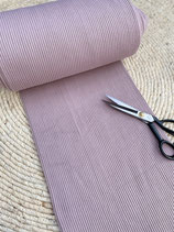 Rippenbündchen altrosa hell  | 95 % Baumwolle | Schlauchware | 630 g/m² | Bündchenstoff | Verkaufseinheit 20 cm