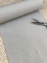 Bündchenstoff Khaki/Natur gestreift | Schlauchbündchen | 95 % Baumwolle, 5 % Elasthan | 35 cm Breite | ab 25 cm