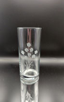Longdrink Glas mit Blumenmuster