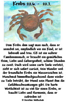 Krebs ( 22. Juni - 22. Juli )