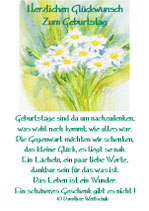 Geburtstage sind da