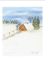 Haus im Schnee
