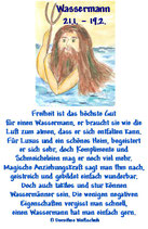 Wassermann ( 21. Januar - 19. Februar )