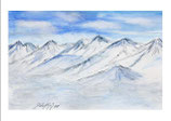 verschneite Berge