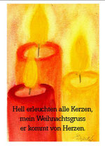 Hell erleuchten alle Kerzen