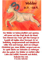 Widder ( 21. März - 20. April )