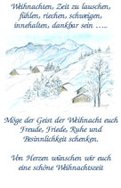 Weihnachten Zeit zu lauschen
