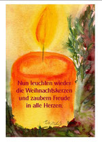 Nun leuchten wieder die Weihnachtskerzen