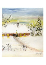 Haus im Schnee