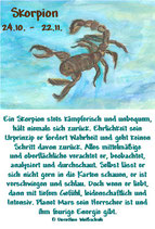 Skorpion ( 24. Oktober - 22. November )