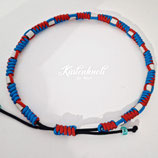 EM Keramik Schuckhalsband Orange/Blau