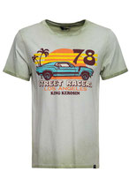 King Kerosin Oilwashed T-shirt "Street racers L.A."