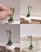 Miniature Art Nouveau absinthe bottle