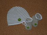 Babyset Mütze & Schuhe "Kleiner Frosch"