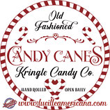 Sous verre/bouteille Candy Canes Co