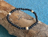 Lavastein Zirbe Armband 4 mm
