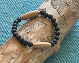 Lavastein Zirbe Armband 6 mm