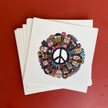 Carte «Love and peace»
