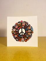 Carte «Love and peace»
