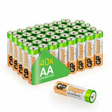 40x GP Super Alkaline Batterien AA / Mignon / LR06 / MN1500
