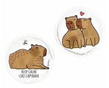 2x Taschenwärmer Handwärmer wiederverwendbar capybara