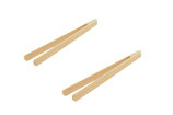 2x Grillzange Buchenholz Holzzange Salatzange Zange Küchenzange 30 cm